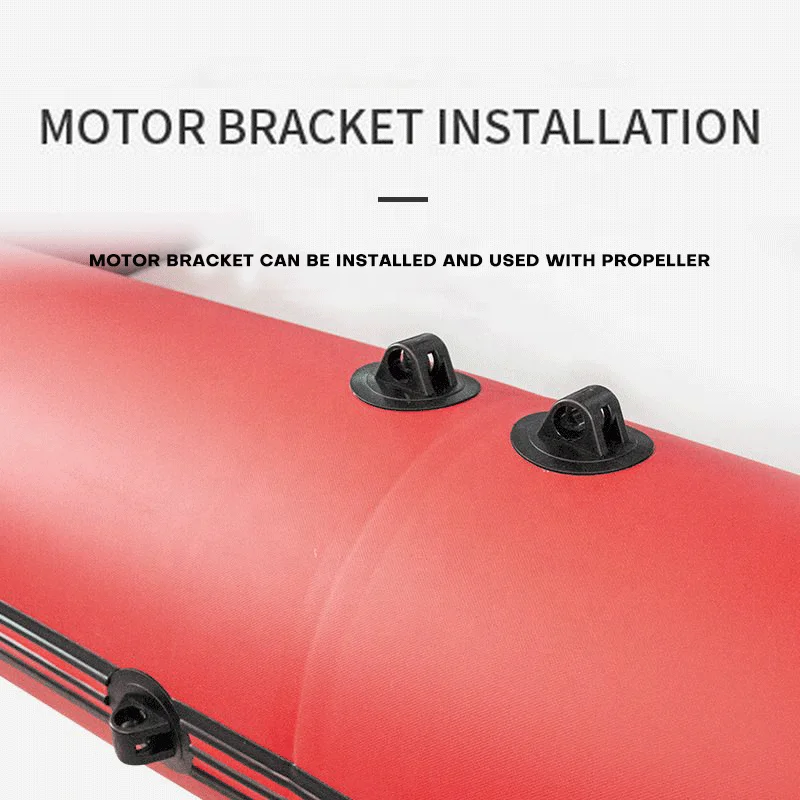 2.6-3.6m Widen Fishing Platform Set 0.9mm Thickened PVC Wear Resistance Inflatable Boat with Electric Outboards Optional