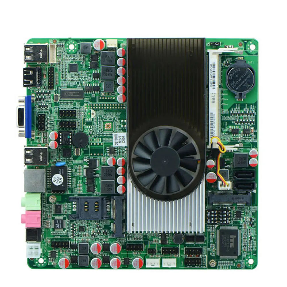 
 D2700 2,13 Ghz GT520 2G Дискретная графика все в одном POS Mini Itx тонкая материнская плата M2V NM10 Express DDR3 1080P 8USB2.0 2COM  