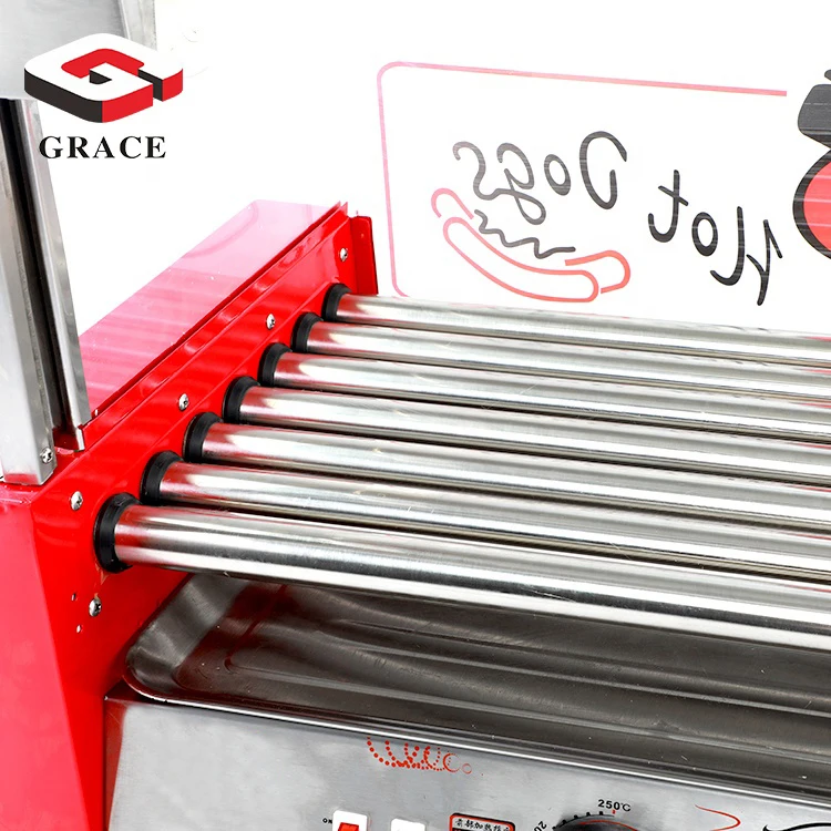 Commercial Electric Hot Dog Making Machine Warmer Showcase Hot Dog Steamer Machine