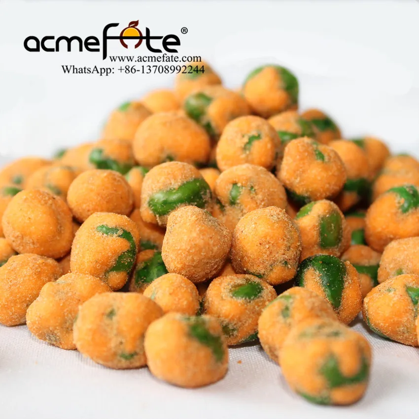 Crispy wasabi/spicy flavors Roasted Green Peas Fried Coated Green Peas Peas Snack