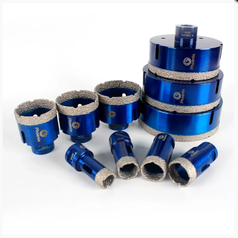 Raizi 5-150mm Vacuum Brazed Diamond Ceramic Tile Hole Saw Cutter drill core bit for all stone and concrete