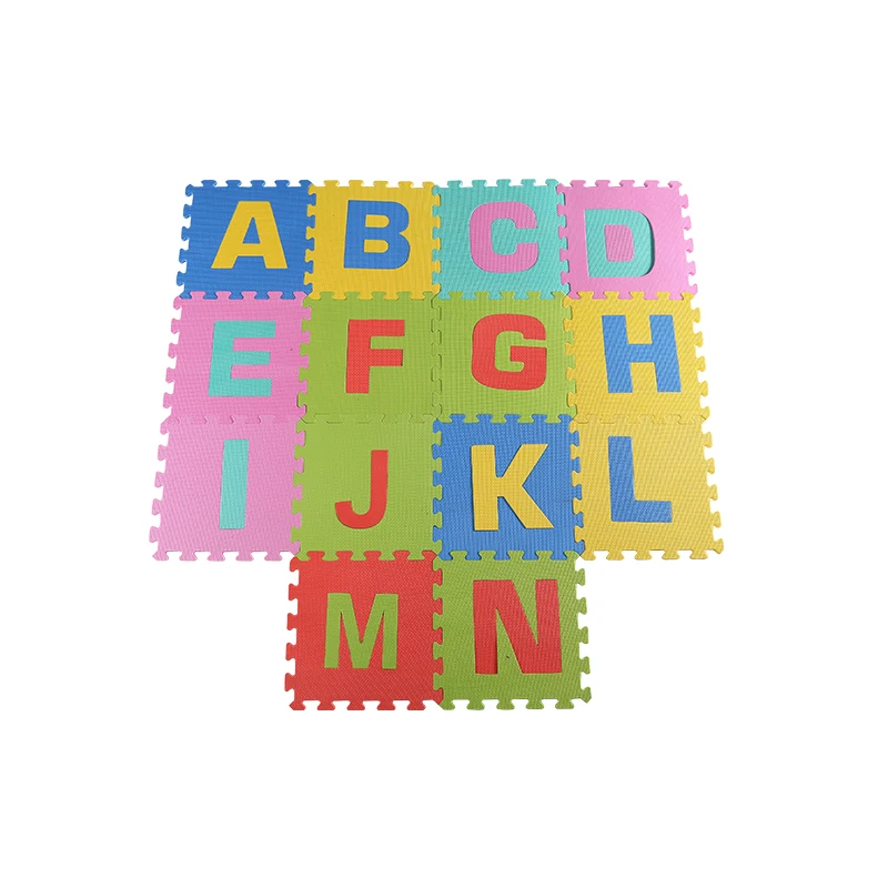 Soft Kids Mat Puzzle Cartoon Animal Puzzle Mats Nox Toxic Foam Play Mat