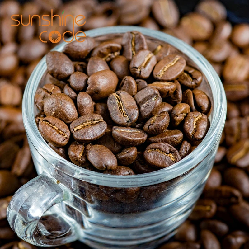 Sunshine Code Arabica Coffee Beans Roasted Beans Wholesale Coffee Grains Free Sample For Wholesales