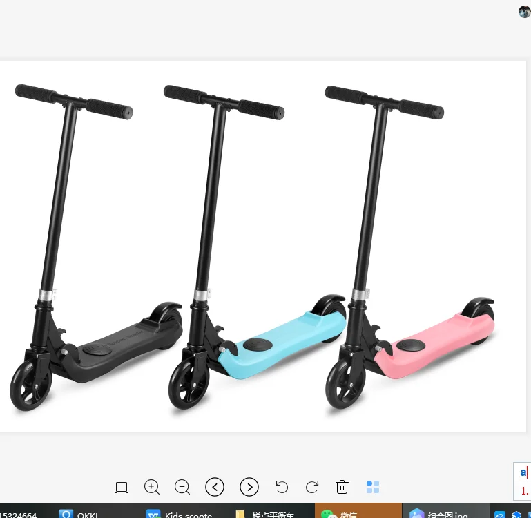 Hot Sale 5 inch Kick Start Mini Electric Scooter for children Folding Kids Electric Scooter