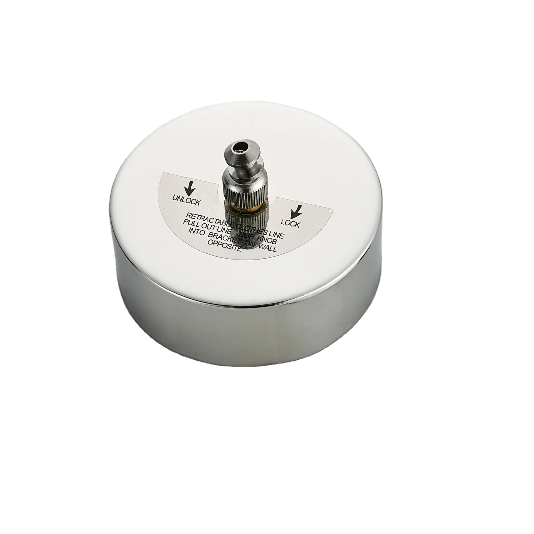 380mm Punch Free Wall Mounted Home Outdoor perfectly round stainless steel wire roperetractable clothesline with steel wire rope