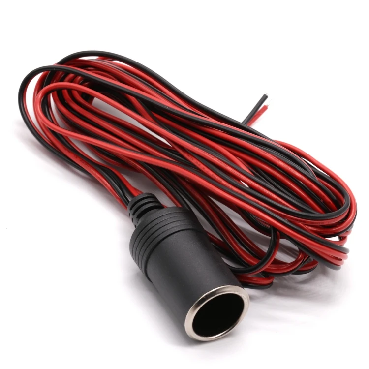 OEM/ODM 12V Female Wiring Harness Car Cigarette Lighter Socket Cable Assembly Car Adapter Plug Har Wire Assembly