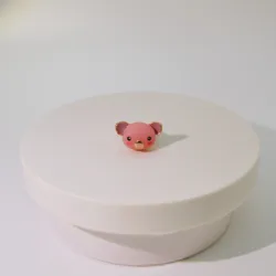 Factory Wholesale  Japanese And Korean Little Clear Pink Piggy Ring Jewelry Girl Ring