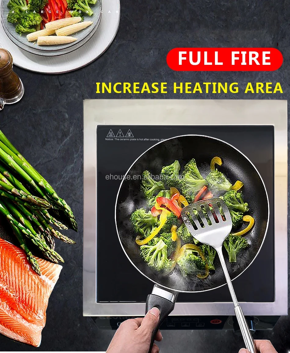 High-Power Commercial Induction Cooker Plastic bottom Electromagnetic Induction Stove/Cooktop Household Use Factory Price