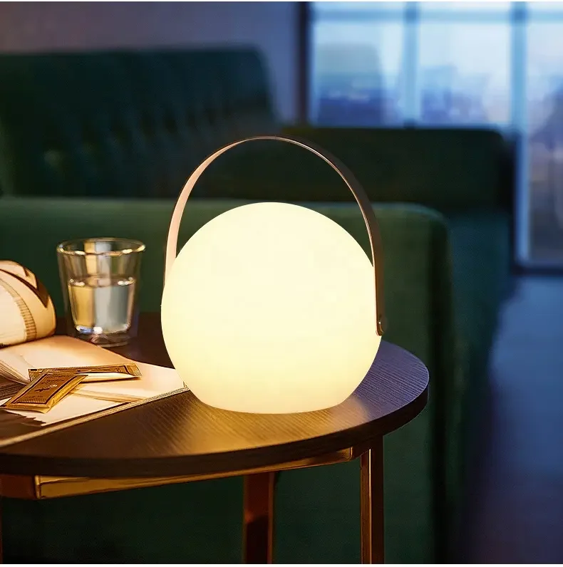 Color Change Outdoor/Indoor Remote Table Desk Bar Light LED Camping Portable Rechargeable Hand Night Lamp