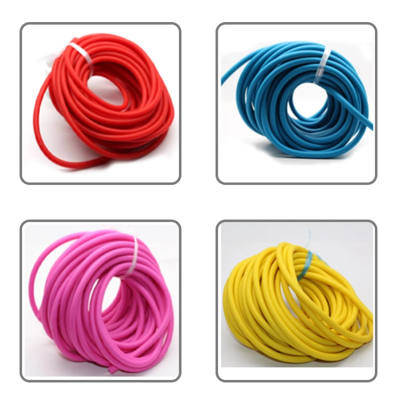 Colored spearfishing rubber tube fishing latex tubing fitness safety resistance band