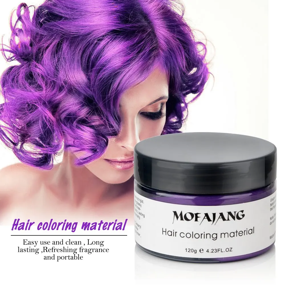 hot selling mofajang hair color wax temporary with factory price 120g private label OEM/ODM