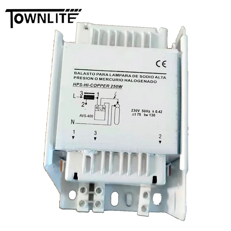 Wholesales Cooper wire ELT type hps ballast 250w Sodium ballast for hps bulb 250 watt