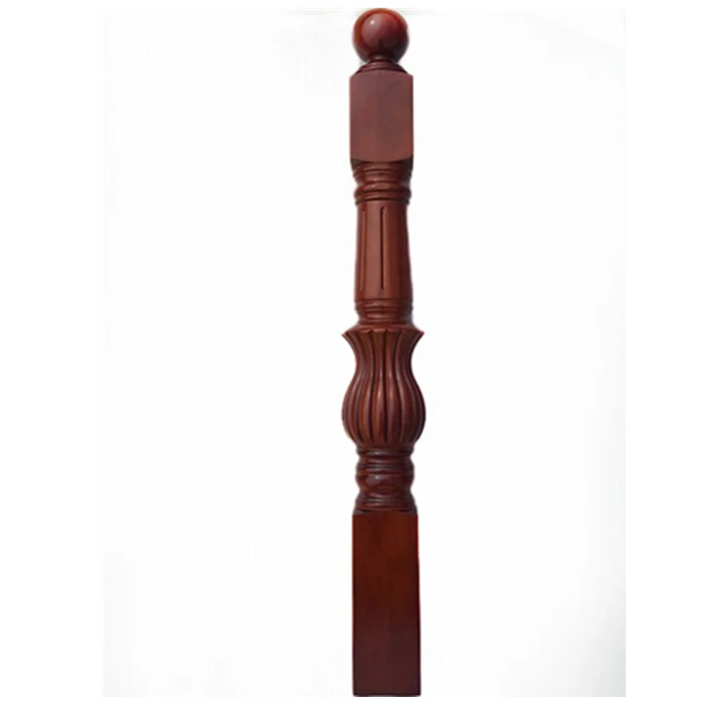 
Factory Hot Sales High Quality Long Life Residential Oak Wood Stair Railing Balcony Railing Designs 