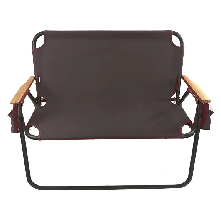 Whole sale camping portable folding bench garden patio benches double beach chair