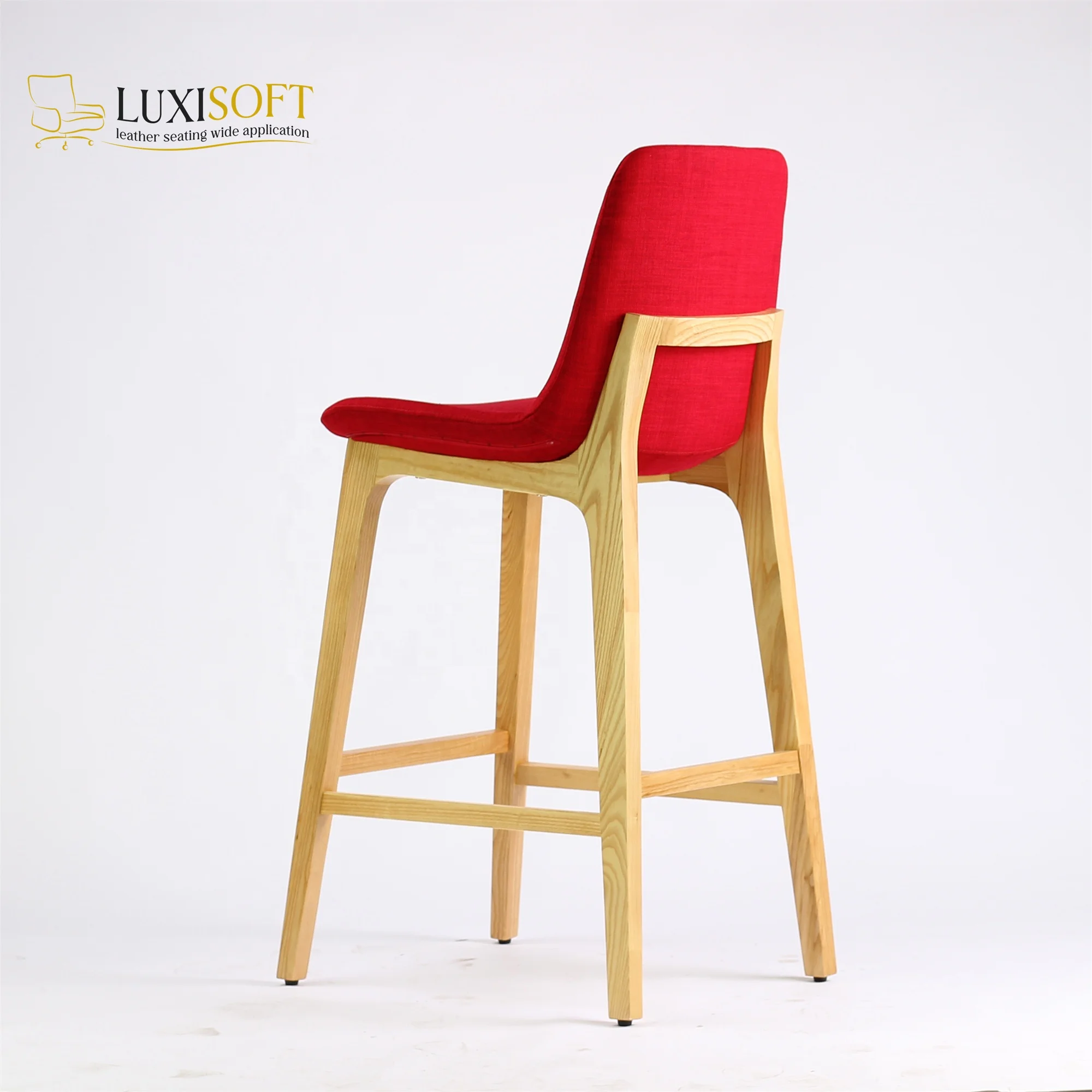 Dining Room fabric high back vintage solid wood carved office wooden wood dining bar stools chair modern for restaurant and bars