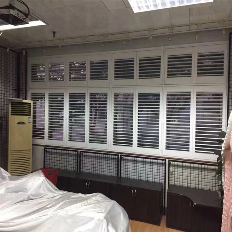 China custom horizontal louvers panel plantation shutters for window plantation shutters pvc