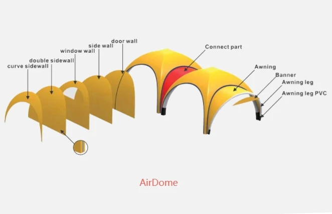 Medical Inflatable tents Air Dome medical mobile hospital medical testing and med care health center canopy tent