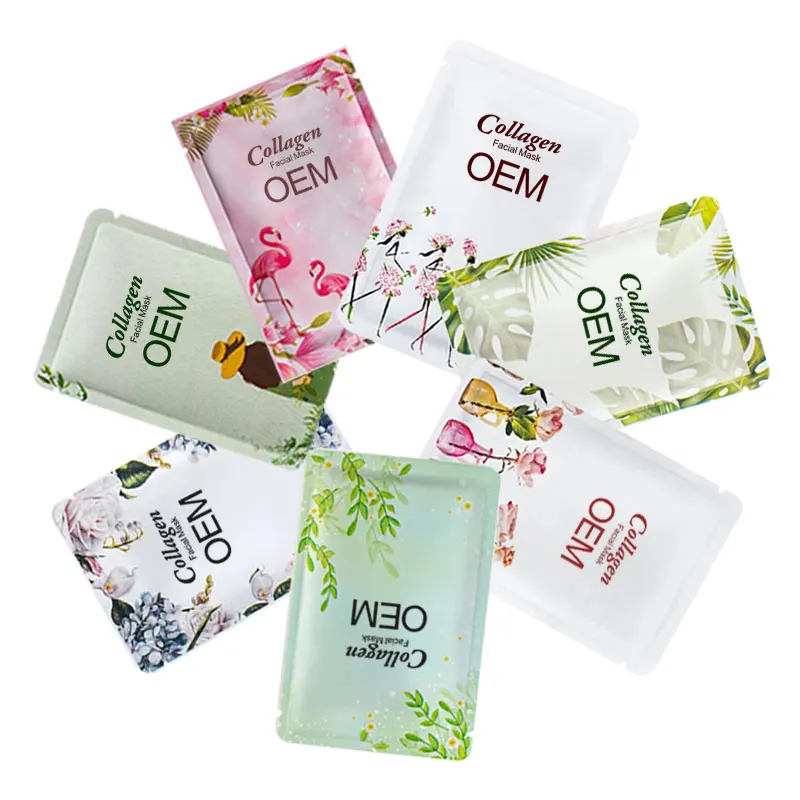 
New Design Organic Collagen Sheet Fase Mask Set 20g 6pcs/box 