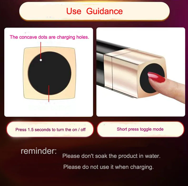 USB Charging Mini Lipstick Vibrator Sex Toy Female Masturbator Nipple Massager Vibrating Lipstick Bullet Vibrator Love Girl Toy