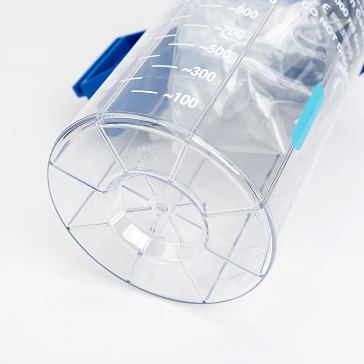 1000ml 1500ml 2000ml or custom medical disposable liquid collection bag suction liner bag with canister