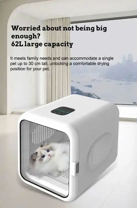 Hot Selling Professional Cat Dryer Box Automatic Pet Hair Grooming & Drying Machine for Pet Cleaning & Bathing
