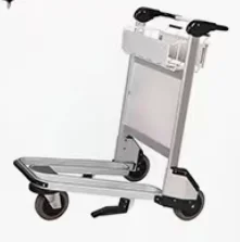 High quality Three-wheeled stainless steel airport trolley