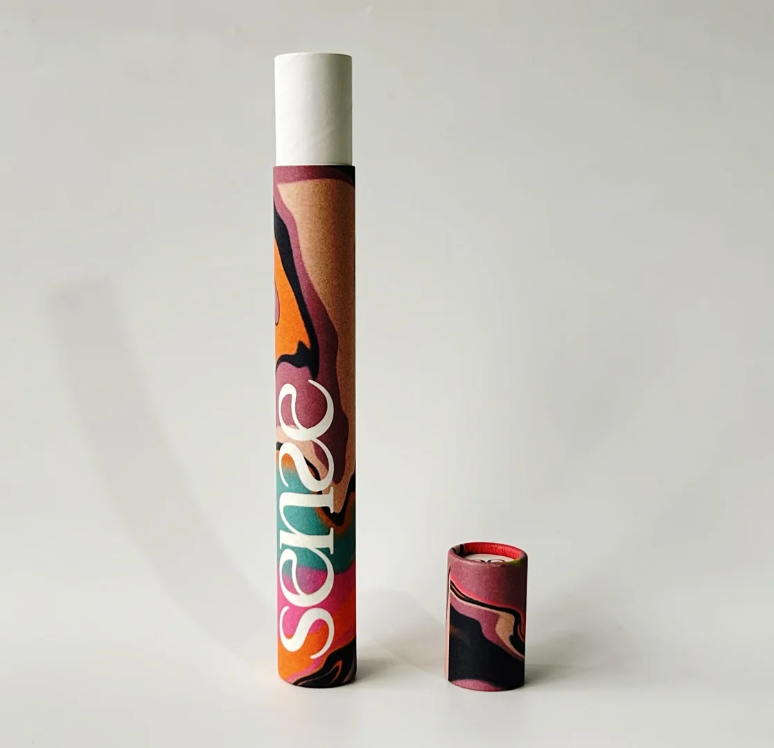 Eco friendly incense sticks Cylinder package box, colorful Round Poster packaging tube