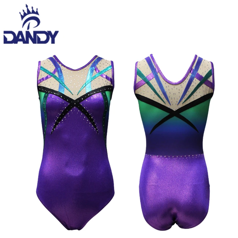 High quality Gym gradient Gymnastics gradient Competition dance leotards bodysuit girls women adult any sizes