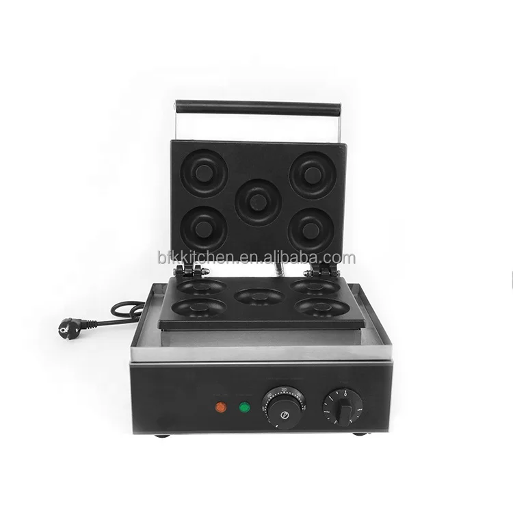 Street food snacks making machine donut maker with 5 holes