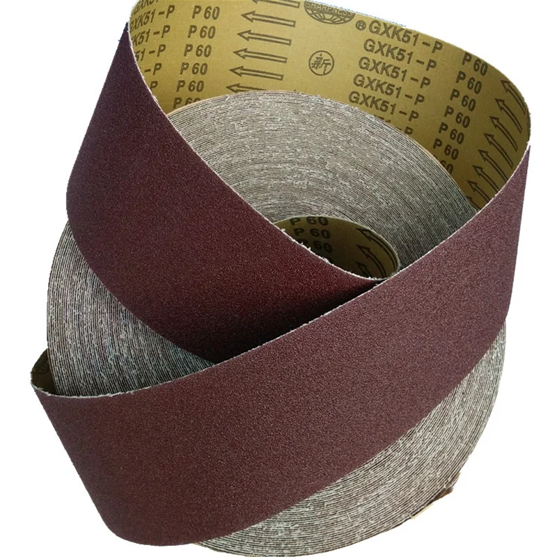 Hot sale  100mm*50M Cheap aluminum oxide abrasive cloth roll