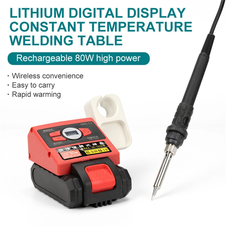 Hot Selling Lithium battery electronic soldering iron 110V-240V Straight Tip Type electronic soldering iron