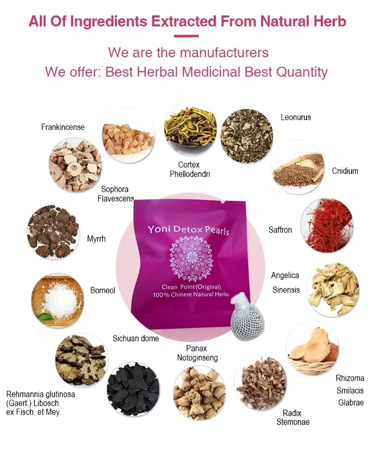 
Customized logo original Vaginal Detox Pearls Wellness yoni pearls 