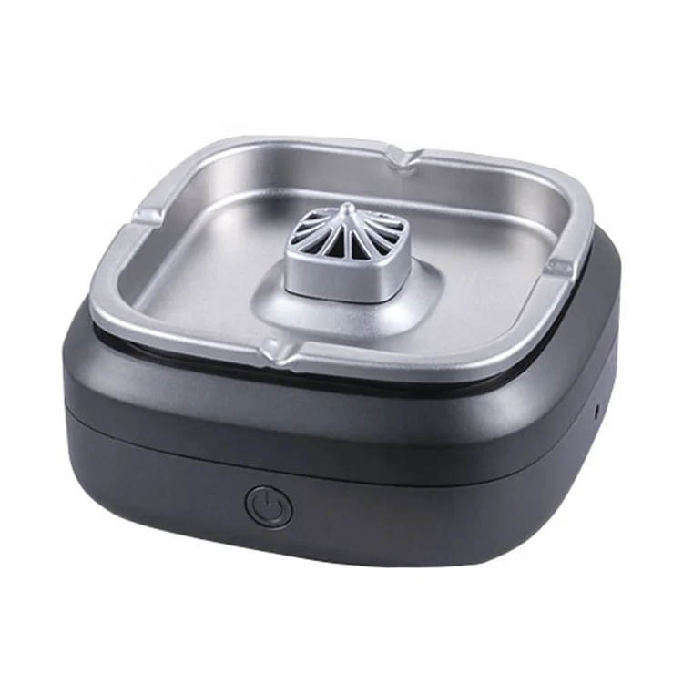Quiet Air Purifier Electric Ashtray Deodorant for Cigarettes with Hepa Filter 2 Wind Speeds and Rechargeable for Car Office