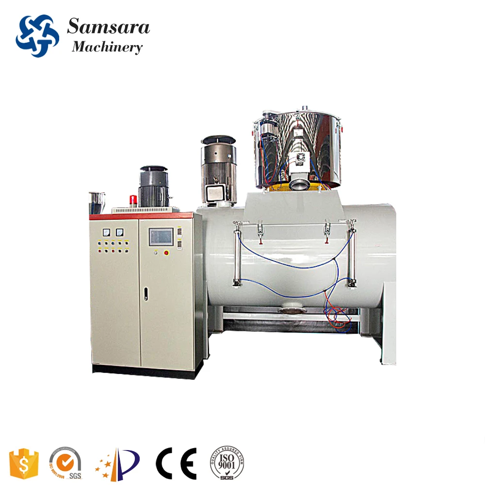 PVC Raw Material Compound Mixer Machine/ High Speed Heating Mixer for PVC Resin Plastic Granulation/Frequency Mixing Machine