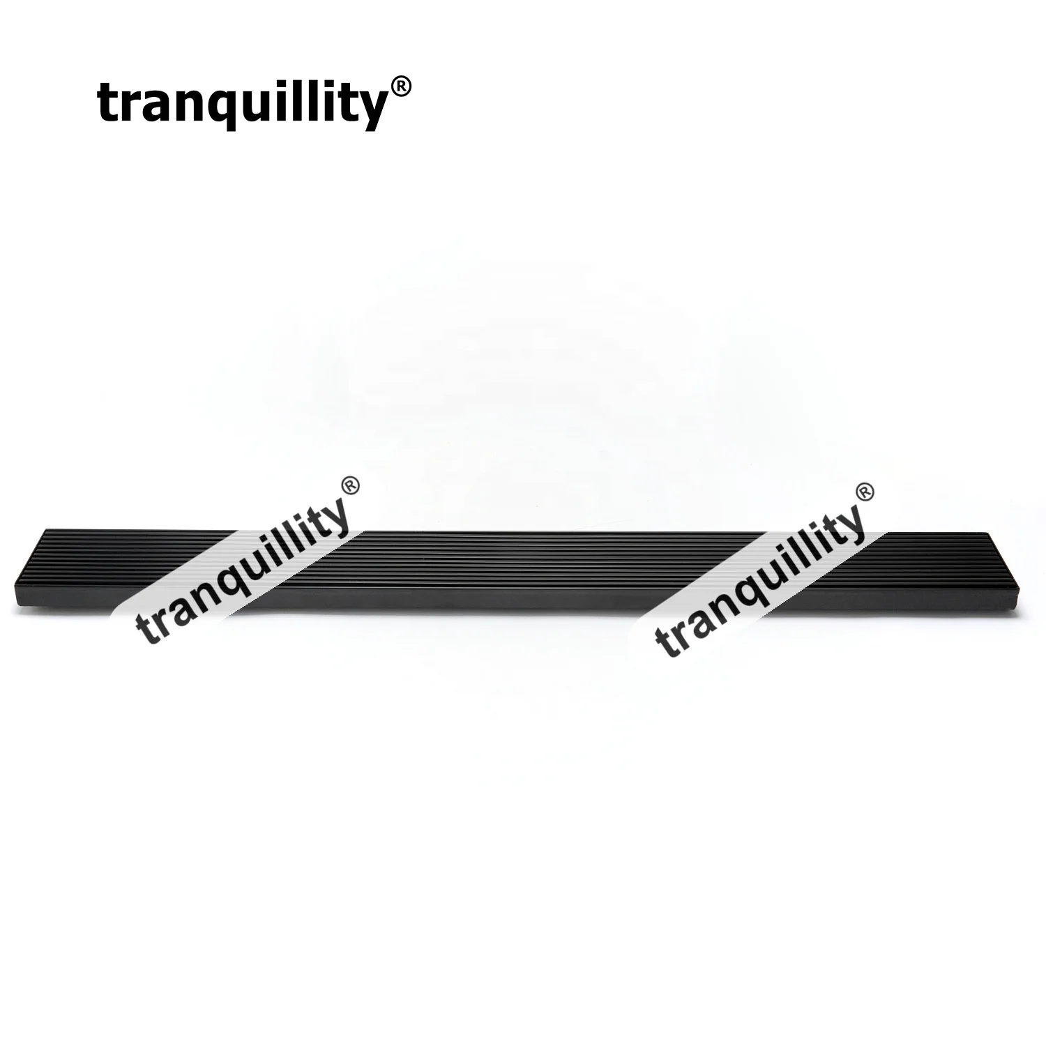 Matte Black Floor Drain Wedge Wire Shower Drain Bathroom Linear Channel Stainless Steel Drain Grate