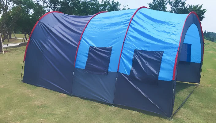 High quality Double layers  camping outdoor waterproof camping Tent for 5-6 person Beach sleeping or resting