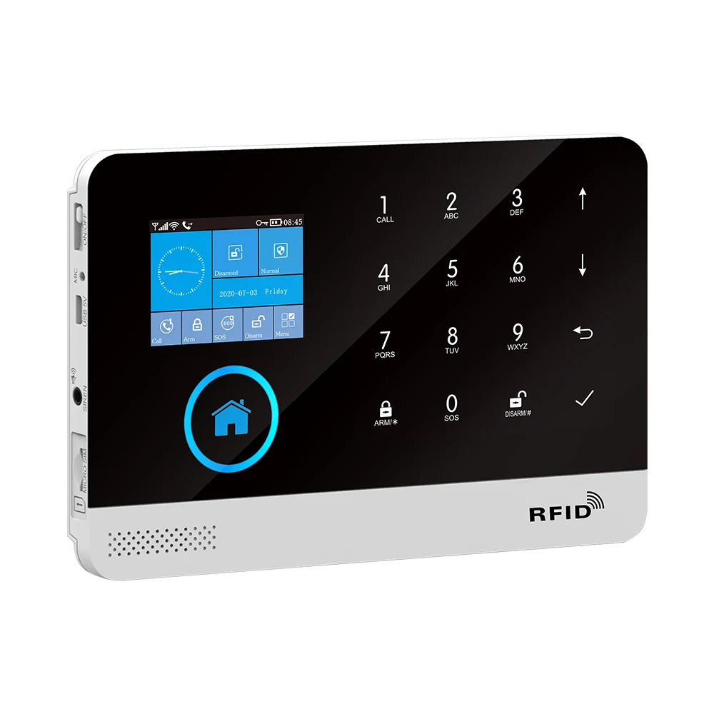MUDA low power wifi/GPRS big LED display smart home alarm system Motherboard alarm system wireless alarm system home