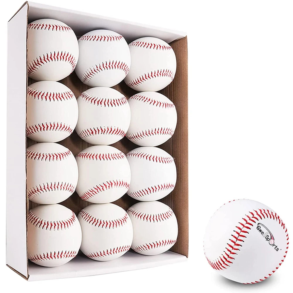 Wholesale 9 Inch Cork Filling Cowhide Leather Material Baseball Training Baseball Balls