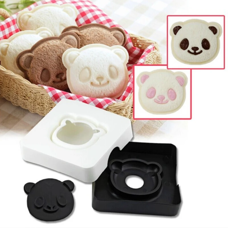 Cute Panda Pocket Sandwich Maker  Toast Bread  DIY Mould  Cutter Cookie Stamp Food Deco