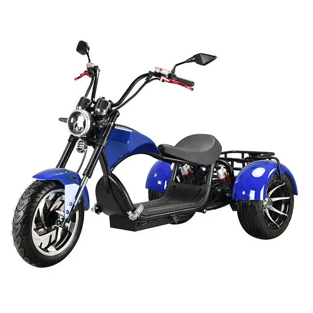 Fat tire three-wheel electric cargo scooter 60v 3000w electric motorcycle