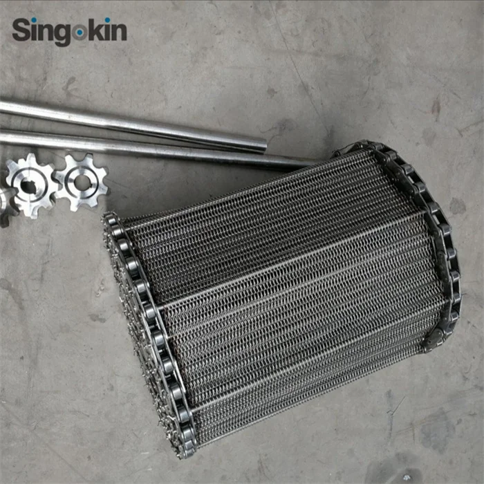 Factory customized Chain Driven Belt Stainless Steel Wire Mesh Conveyor Belt