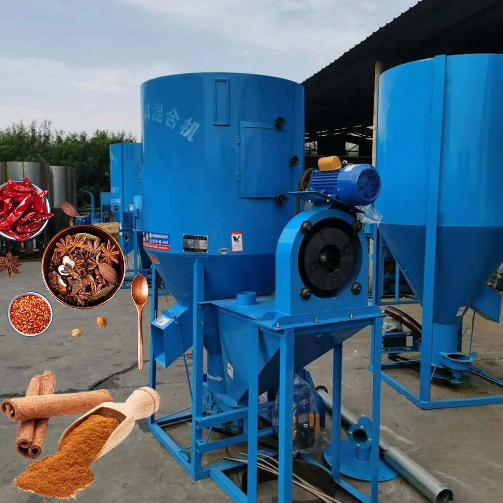 Easy Storage Poultry Feed Mixing Crush Pellet/Home Use Chicken Fertilizer Grind Miller/Quality Promised Mix Milling Integrated