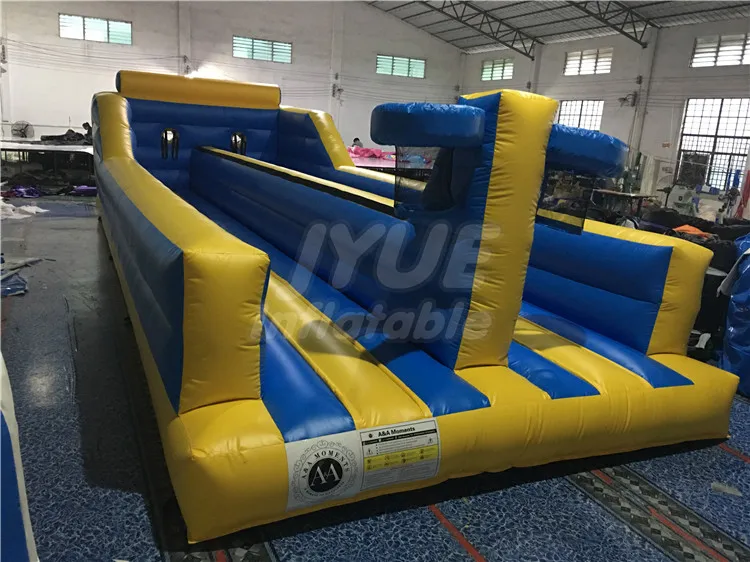 Спортивные игры конкурсный вызов гоночного оборудования две полосы надувные Bungee Run Race