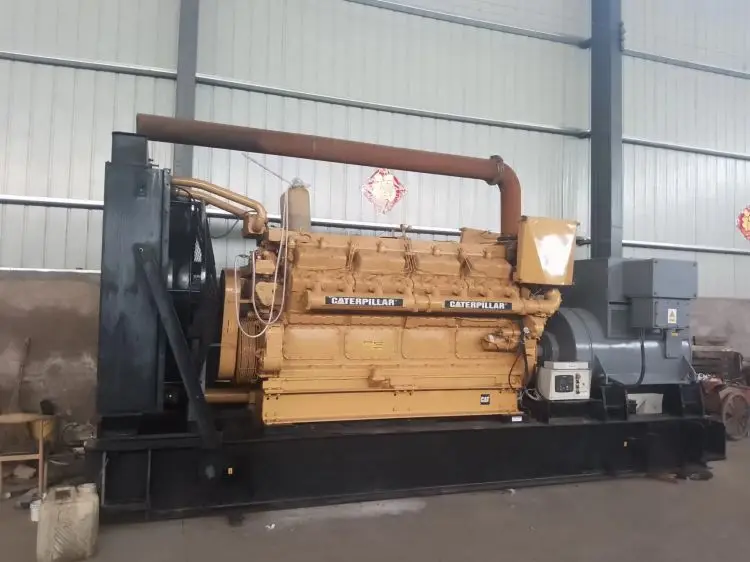 2017 USED DIESEL GENERATOR 1200 KW WITH CATERPILLAR ENGINE 3512b