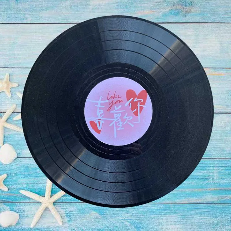fancy home decorative DIY ABS love message vinyl record wall decoration