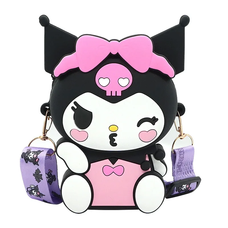 Kuromi Melody Lotsos Stitch Cinnamoroll облако ягненок Hellokitty силиконовый кошелек для монет детская сумка хранения