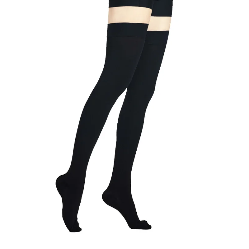 Wholesale Medical compression stockings 20-30 mmhg thigh high unisex Open toe Close toe compression socks for varicose vein