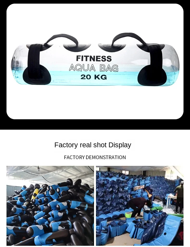 YIWU Adjustable 10kg Unisex Water Power Dumbbell Bag Custom Logo Exercise Equipment for Workout