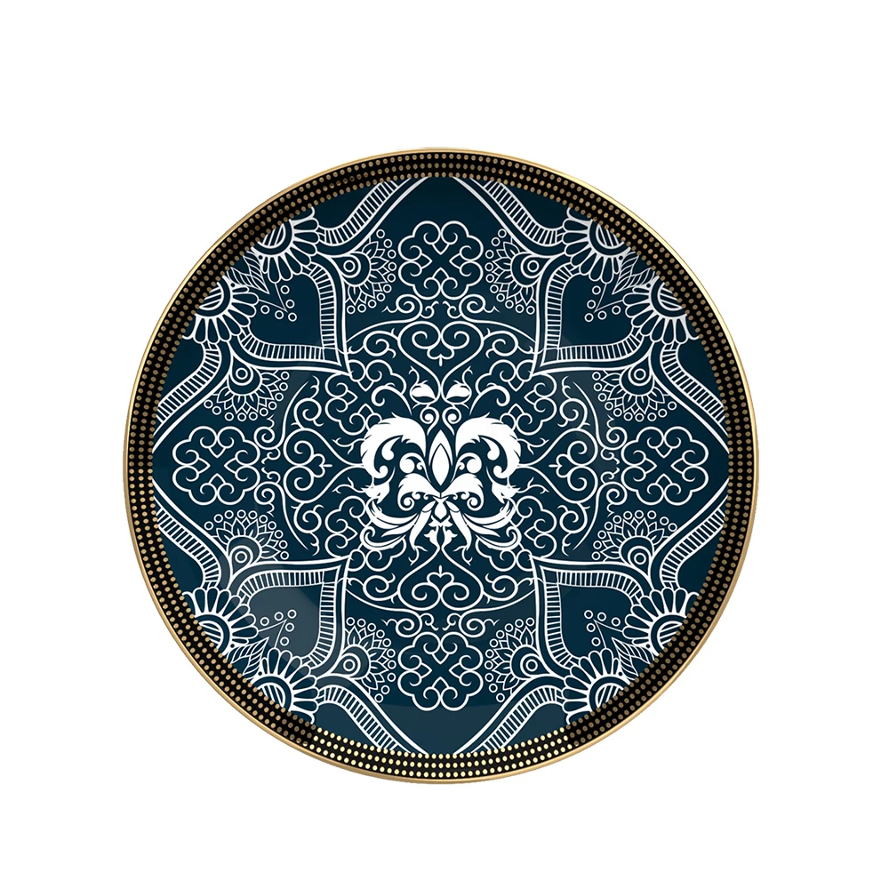 Modern round Bone China Dinner Set Popular Wholesale Five Star Hotel Crockery for Parties Sustainable and Stocked Plate Dish