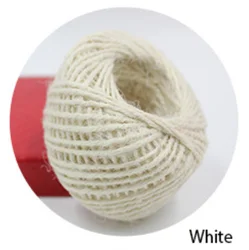 3 Strand Twisted 1.5mm Thick Colorful Jute Rope Hemp Craft Rope Diy Crafts Cord Hand Woven Rope for Necklace Bracelet Jewelry